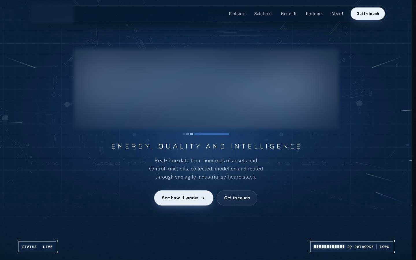 Exemplo de website para uma empresa de software